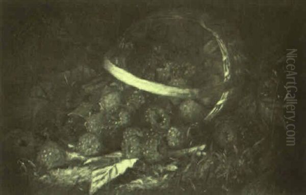Basket Of Raspberries - view 1