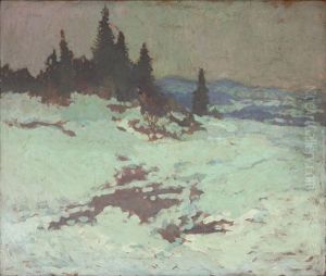Snowy Landscape by Gustav Macoun