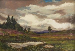 A Landscape With Heathland by Gustav Macoun