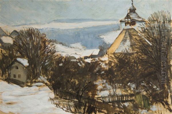 Winter Landscape by Gustav Macoun
