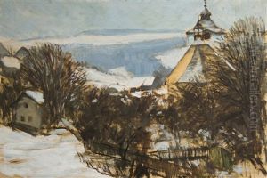Winter Landscape by Gustav Macoun