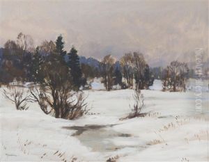 Winter Landscape by Gustav Macoun
