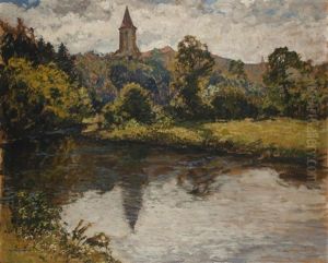 Die Burg Krivoklat (purglitz) Von Nordosten Aus Gesehen Die Burg Krivoklat (purglitz) Von Nordosten Aus Gesehen