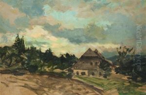 Gehoft Am Waldrand by Gustav Macoun