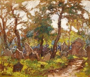 Jewish Cemetery by Gustav Macoun
