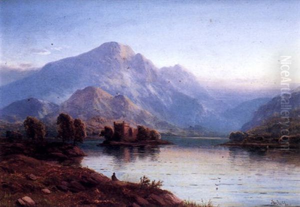 Paisaje Montanoso Con Castillo - view 1