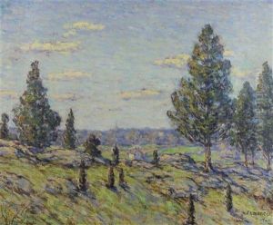 Landscape With Cedars, Connecticut