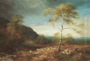 Rounding Up The Flock by John MacWhirter