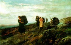 Returning From Collecting Turf by John MacWhirter