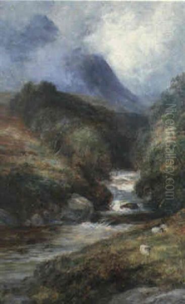 A Highland River In Spate - view 1