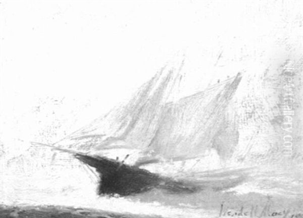 Schooner In Fog - view 1