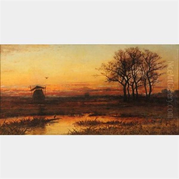 Nantucket Sunset With Capped Haystack - view 1