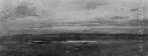 Sunset Marsch - A Nantucket Landscape by William Ferdinand Macy