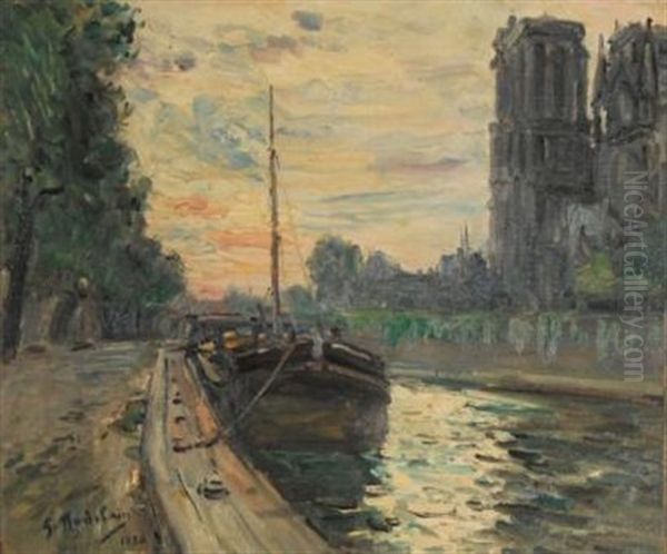 La Seine A Paris, 1930 - view 1