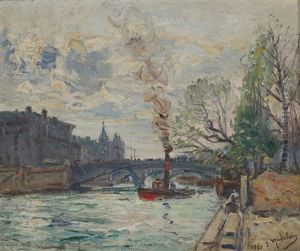 Fra Seinen, Paris by Gustave Madelain