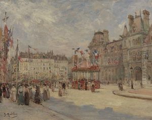 Place De L'hotel De Ville, 14 Juillet 1911