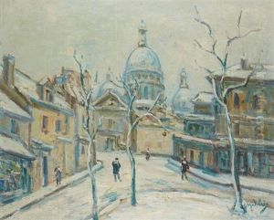 Vue De Montmartre by Gustave Madelain