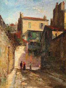 Passage De La Bonne A Montmartre by Gustave Madelain