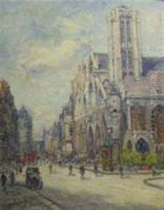 Paris, Rue Saint-martin, Eglise Saint-nicolas Des Champs by Gustave Madelain