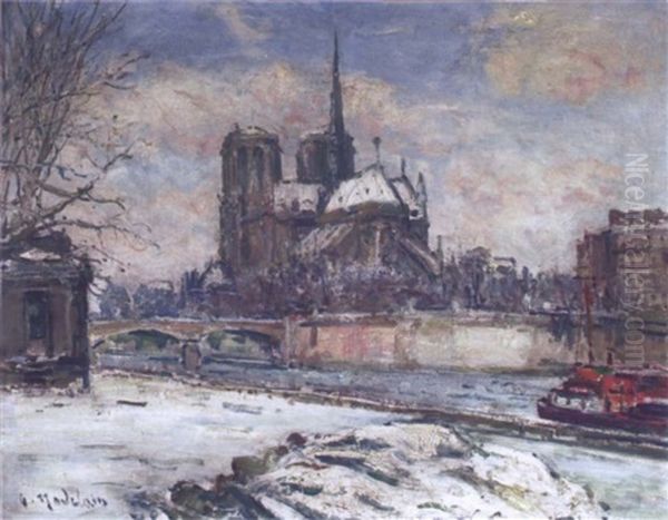 Notre-dame Sous La Neige - view 1