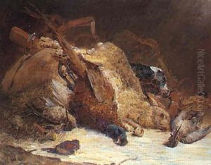 Nature Morte Au Levre, Faisan Et Becasses by Gustave Madelain