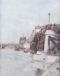Notre Dame Et La Seine by Gustave Madelain