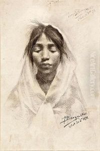 Una Joven by Josep Berga Y Boada