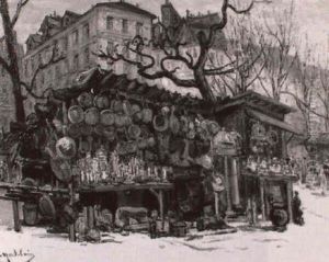 Foire A La Ferraille A Paris by Gustave Madelain