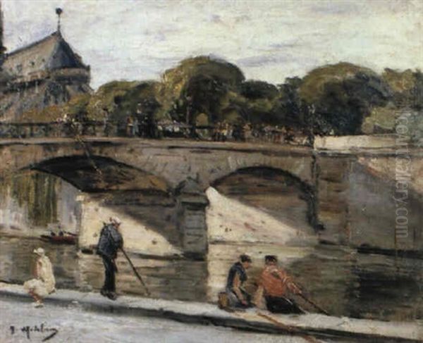 Pecheurs Derriere Notre-dame - view 1