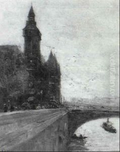 Paris, La Seine Et Le Quai Des Bouquinistes