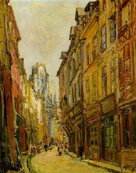 Rue Damiette, Rouen - view 1