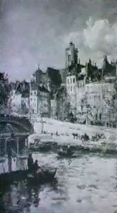 Quai De L'hotel De Ville by Gustave Madelain