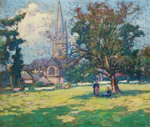 Paysage Avec Deux Personnages by Paul Madeline
