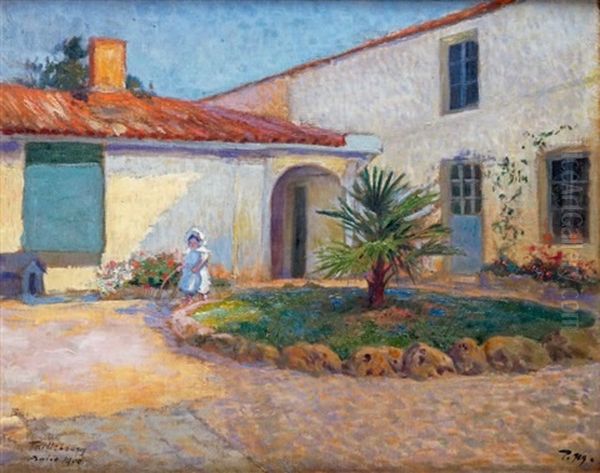 La Fille De L'artiste Dans Le Jardin De Taillebourg - view 1