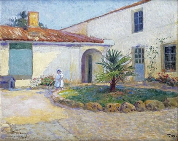 La Fille De L'artiste Dans Le Jardin A Taillebourg - view 1