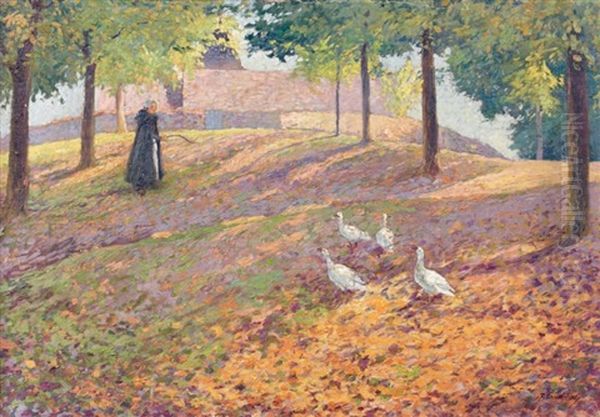 Jeune Fille Et Les Oies - view 1