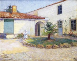 La Fille De L'artiste, Dans Le Jardin A Taillebourg La Fille De L'artiste, Dans Le Jardin A Taillebourg