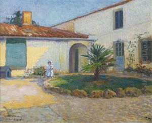 La Fille De L'artiste Dans La Jardin A Taillebourg La Fille De L'artiste Dans La Jardin A Taillebourg