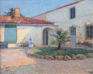 La Fille Du Peintre Dans Le Jardin De Taillebourg