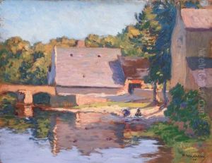 Lavandiere A Pont-scorff by Paul Madeline