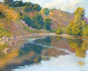 A Summer River Landscape A Summer River Landscape