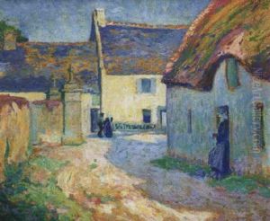 Un Village En Bretagne by Paul Madeline