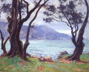 Les Arbres Au Bord De La Mer by Paul Madeline