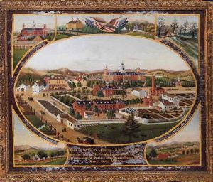 View Of Berks County Almshouse, 1893 by Louis C. Mader