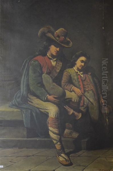 Joueur De Cornemuse Et De Flute - view 1