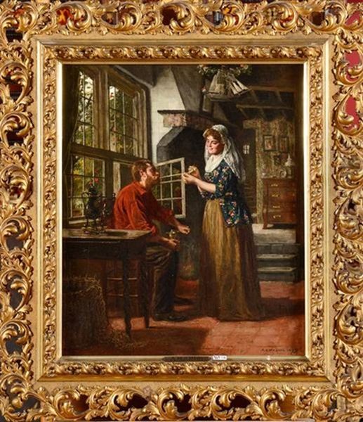 Scene Galante Dans Un Interieur - view 1