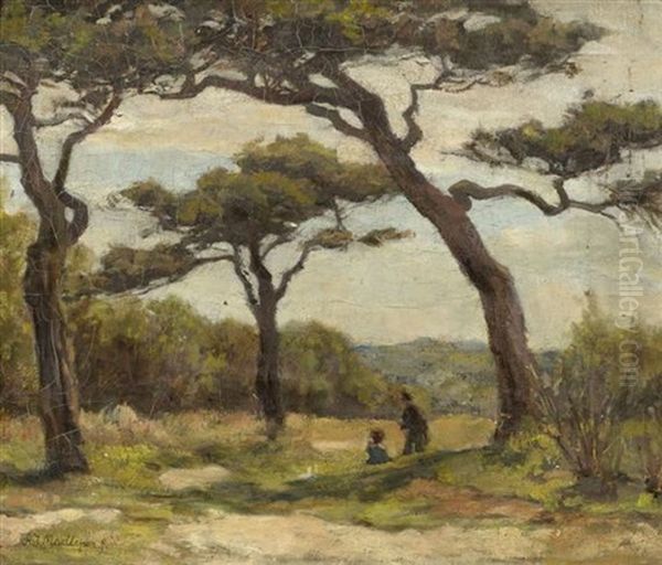 Sommerlandschaft Mit Zwei Figuren - view 1