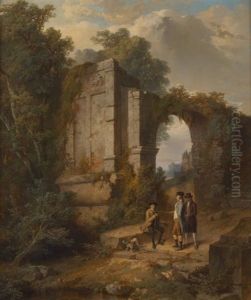 Conversation De Gentilshommes Pres Des Ruines Conversation De Gentilshommes Pres Des Ruines