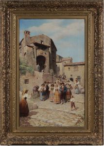 The Wedding Procession by Francesco Bergamini