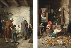 Inappropriate Schoolroom Pursuits; And The Budding Artists by Francesco Bergamini